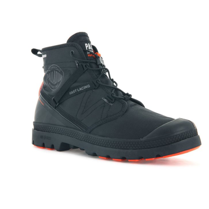 Pánské Boty Palladium Pampa Travel Lite+ Nepromokavé Černé | CZ COA-95L